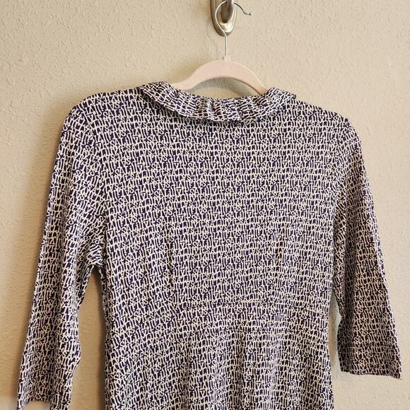 Lilly‎ Pulitzer Blaney Dress Ruffle Trim Navy Size XS - Picture 7 of 13
